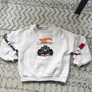Zara Hot Wheels Racing Sweatshirt Size 5Y